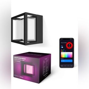 Smart Wall Light - Outdoor Wall Light Compatible with Alexa, Google Assistant